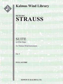 Suite in B flat for 13 Wind Instruments op. 4 