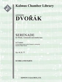 Serenade in D minor for Winds, Violoncello and Double Bass in D minor op. 44, B. 77 (critical edition) 