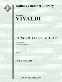 Concerto for Guitar in D, RV 93 (Lute) 