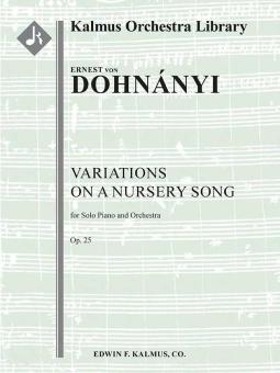 Variations on a Nursery Song op. 25 