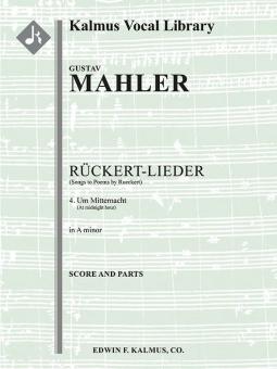 Songs to Poems by Rueckert No. 4 "Um Mitternacht" medium voice (A minor, original key) 