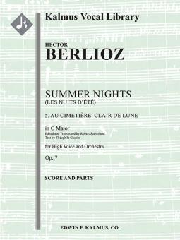 Summer Nights op. 7 (Les nuits d'ete): 5. Au Cimitiere: Clair de lune (transposed in C) 