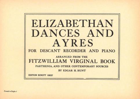 Elizabethan Dances And Ayres 