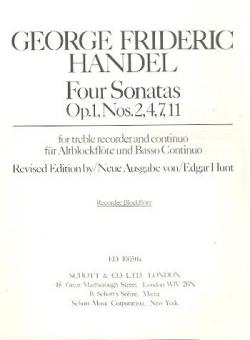 Vier Sonaten op. 1 