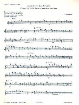 Greensleeves To A Ground 