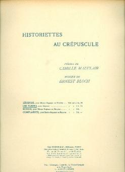 Historiettes au crepuscule - Les Fleurs 