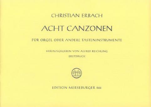 Acht Canzonen für Orgel 