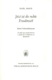 Jetzt ist die rechte Freudenzeit 