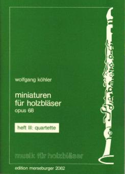 Miniaturen für Holzbläser, op. 68 Heft 3 