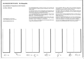 Handzeichentafel für Klangstäbe 