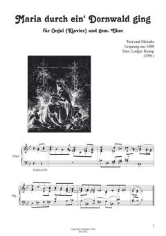 Maria durch ein' Dornwald ging 