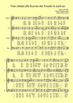 Nun zündet alle Kerzen der Freude in euch an 