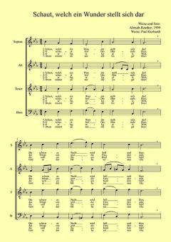 Weihnachtslied - Schaut, welch ein Wunder 