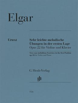 Sehr leichte melodische Übungen in der ersten Lage op. 22 