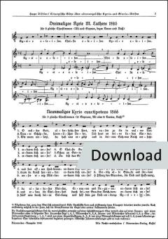 Dreimaliges Kyrie Martin Luthers 1526 (SA) 