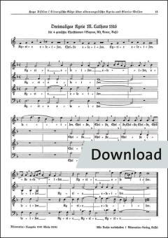 Dreimaliges Kyrie Martin Luthers 1526 (SATB) 