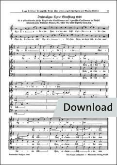 Dreimaliges Kyrie Straßburg 1525 (SA+STB) 