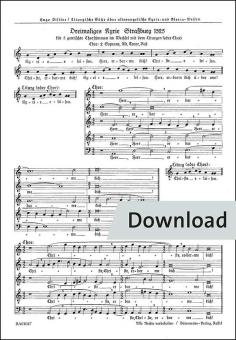 Dreimaliges Kyrie Straßburg 1525 (Liturg. 1stgCh, SSATB) 