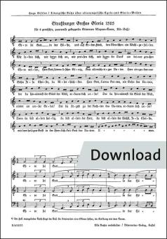 Straßburger Großes Gloria 1525 (SATB) 