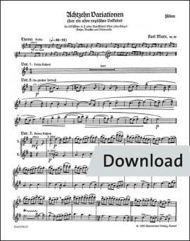 18 Variationen über ein englisches Volkslied (O the cuckoo is a pretty bird) op. 30 