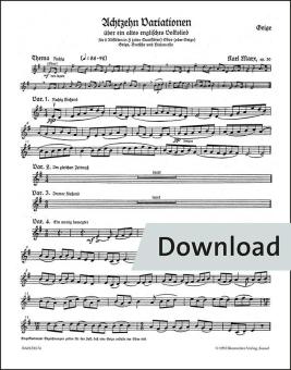 18 Variationen über ein englisches Volkslied (O the cuckoo is a pretty bird) op. 30 