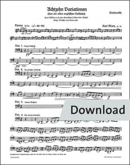 18 Variationen über ein englisches Volkslied (O the cuckoo is a pretty bird) op. 30 