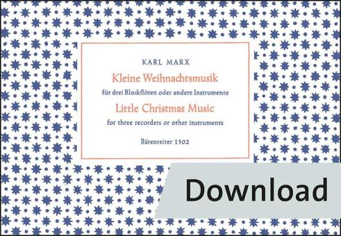 Kleine Weihnachtsmusik für 3 Blockflöten op. 27c 