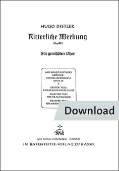 Ritterliche Werbung (Wo gehst du hin, du schönes Kind) 