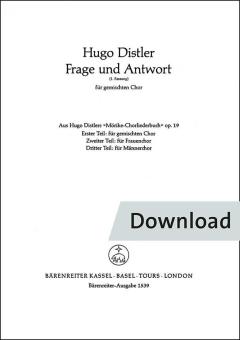 Frage und Antwort (Fragst du mich, woher die bange Liebe) 