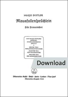 Mausfallensprüchlein (Kleine Gäste, kleines Haus) 