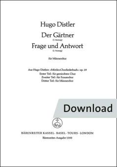 Der Gärtner (3. Fassung)/Frage und Antwort (2. Fassung) 