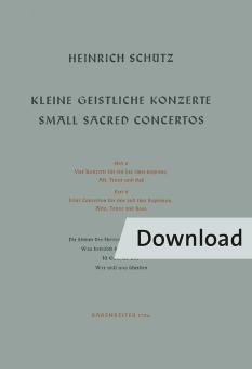 Kleine geistliche Konzerte Heft 8 