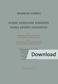 Kleine geistliche Konzerte Heft 9 