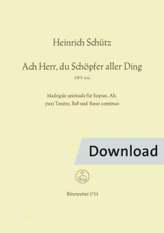 Ach Herr, du Schöpfer aller Ding SWV 450 