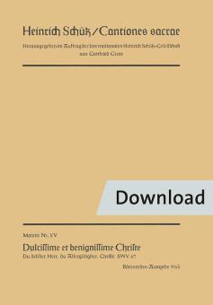 Dulcissime et benignissime Christe 