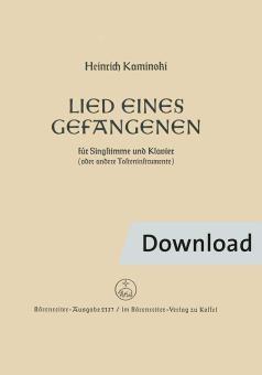 Lied eines (unbekannten) Gefangenen für Singstimmen und Klavier (1936) 