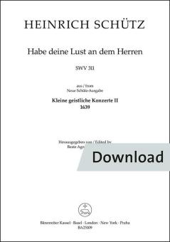 Habe deine Lust an dem Herren SWV 311 