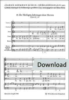 Ihr Heiligen, lobsinget dem Herren Nr. 16 