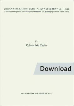 O, Herr Jesu Christe, doch nicht vorübergeh Nr. 23 Download