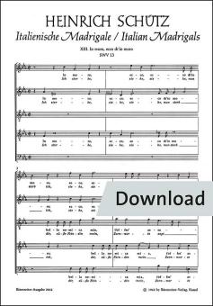 Io moro, ecco ch'io moro - Ich sterbe, siehe, nun sterb' ich SWV 13 