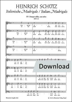 Dunque addio, care selve - Lebet wohl denn, teure Haine SWV 15 