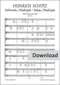 Giunto è pur, Lidia - Trug ist's nur, Lydia SWV 18 