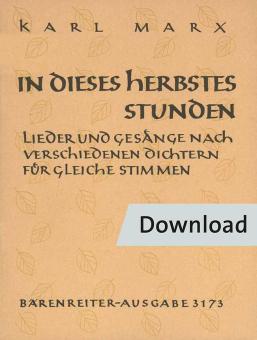 In dieses Herbstes Stunden op. 55/1 