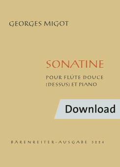 Sonatine für Sopranblockflöte und Klavier 