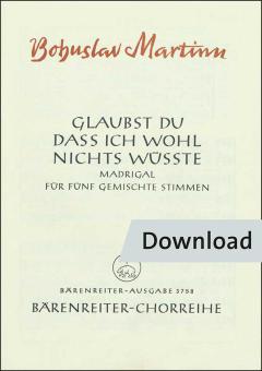 Glaubst du, daß ich wohl nichts wüßte 