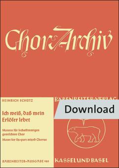 Ich weiß, daß mein Erlöser lebet SWV 457 