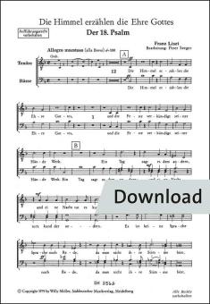 Die Himmel erzählen die Ehre Gottes (Psalm 18) 