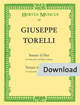 Sonate für Violoncello und Basso continuo G-Dur Download