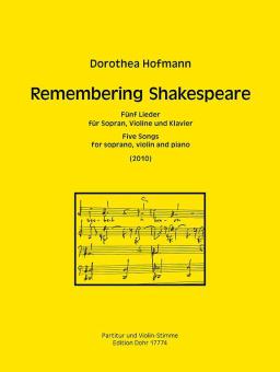 Remebering Shakespeare - 5 Lieder 