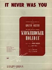 It Never Was You (from 'Knickerbocker Holiday') 